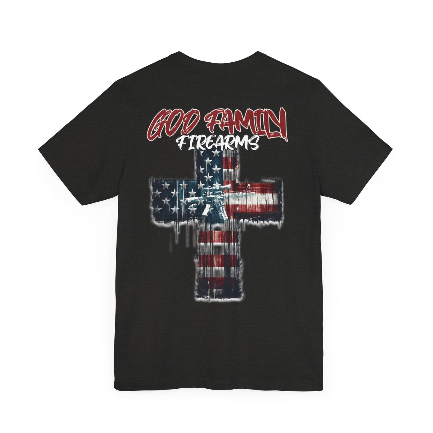 God, family, Firearms - T-Shirt