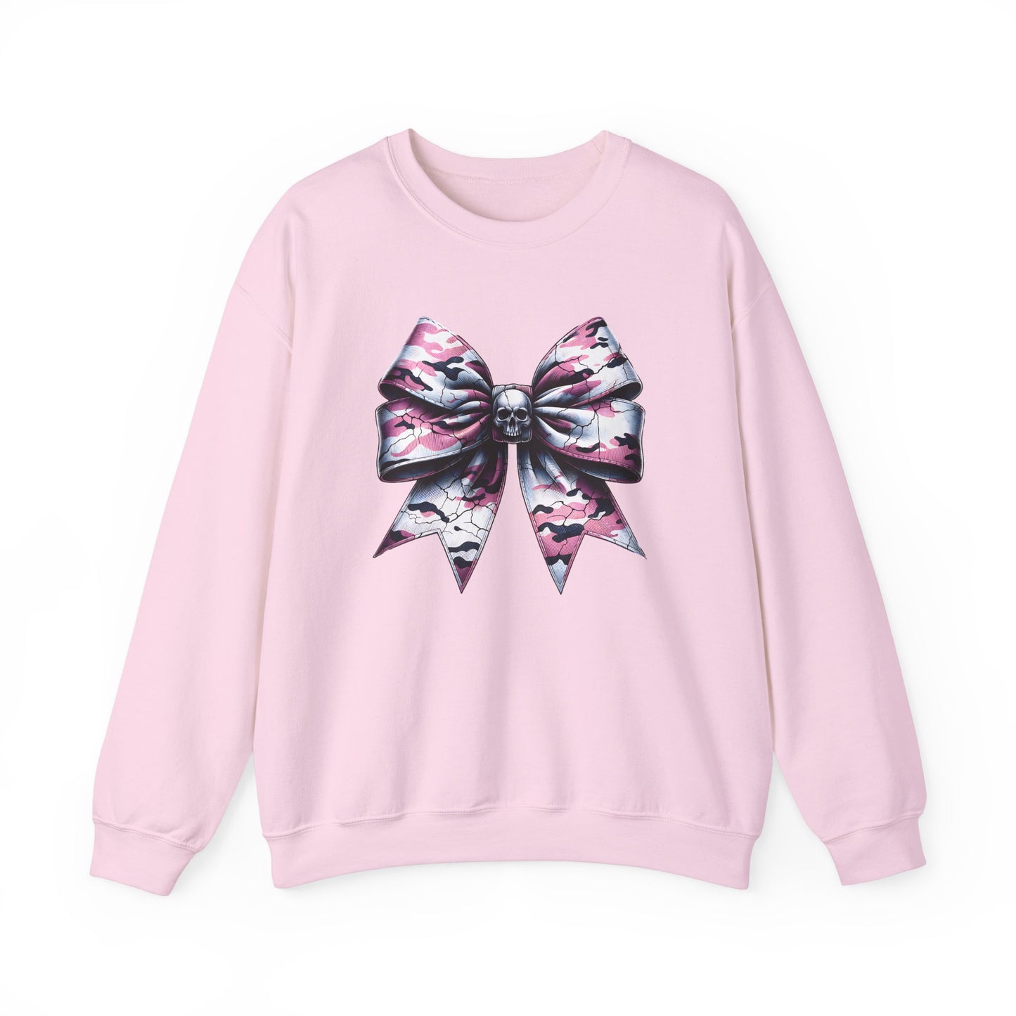 Pink Camo Bow Sweatshirt, Coquette Valentine's Day Heart Bow Sweatshirt, Retro Valentine Shirt, Valentines Day Bow Shirt, Coquette Bow T