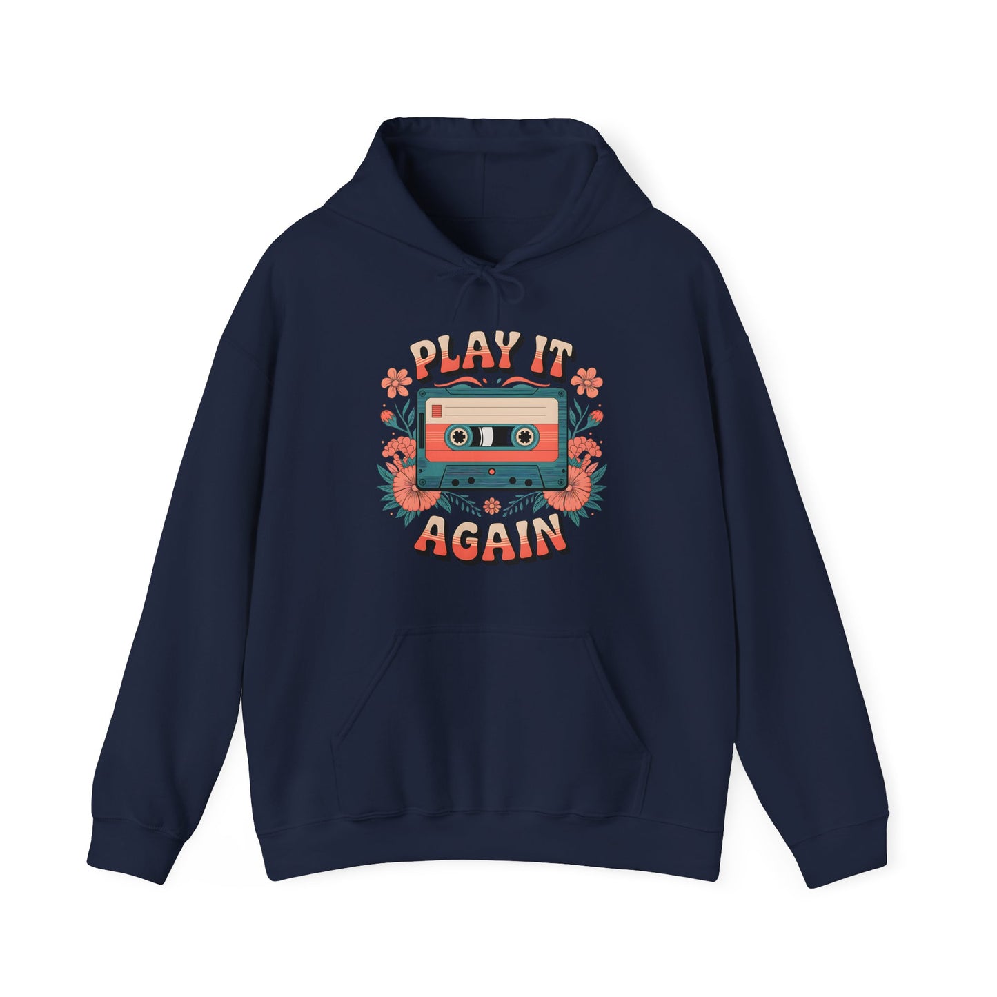 Retro Cassette Tape Hoodie - Play It Again