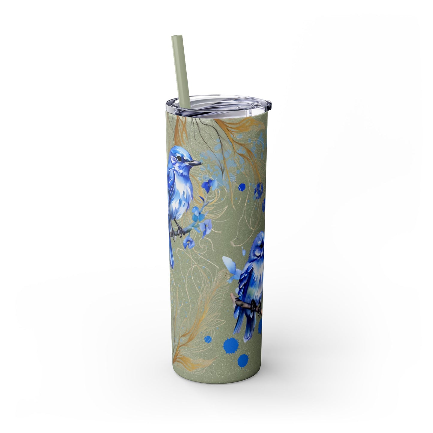 Tumbler Cup Bluebirds Design 20oz