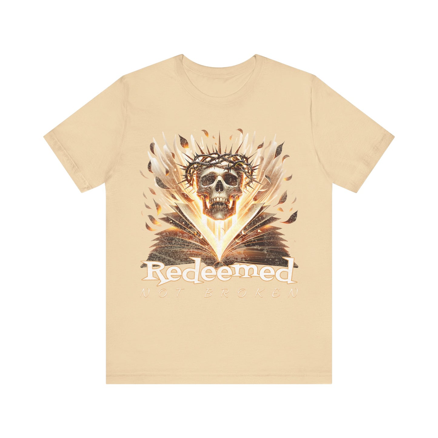 Christain tee- Redeemed Not Broken