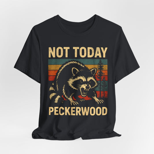 Vintage Raccoon Graphic Tee - Not Today Peckerwood, Animal Lovers Shirt,Cute Sarcastic, Sarcastic Self Love Shirt, Sarcasm shirt