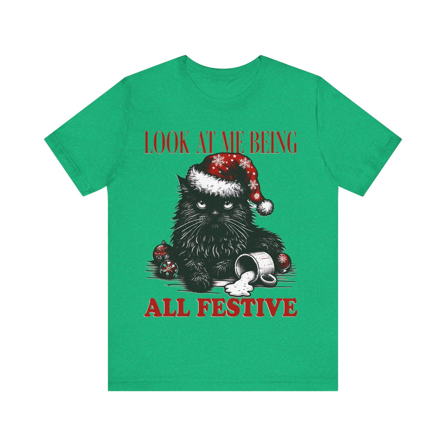 Christmas Cat festive- Tee