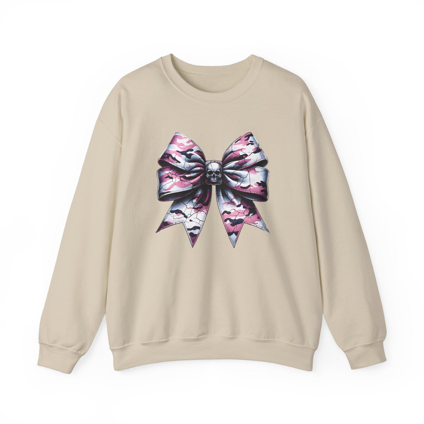 Pink Camo Bow Sweatshirt, Coquette Valentine's Day Heart Bow Sweatshirt, Retro Valentine Shirt, Valentines Day Bow Shirt, Coquette Bow T
