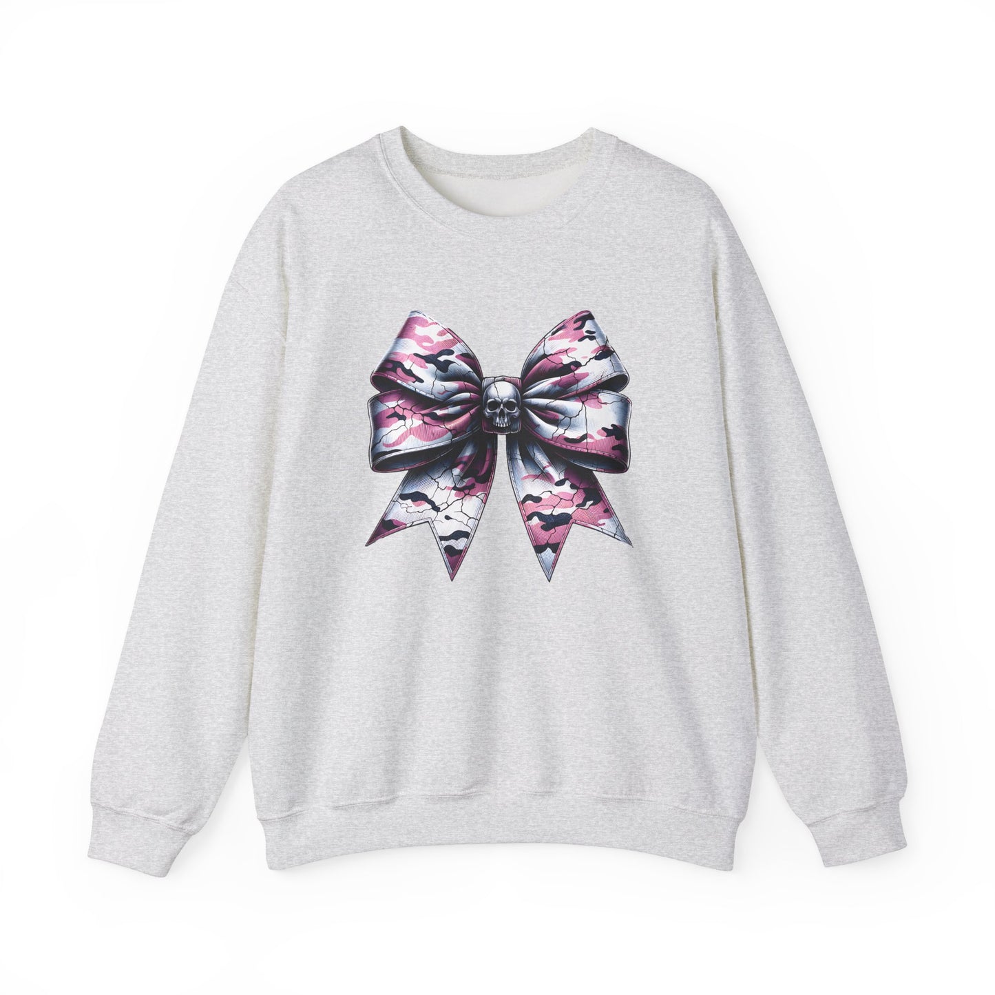 Pink Camo Bow Sweatshirt, Coquette Valentine's Day Heart Bow Sweatshirt, Retro Valentine Shirt, Valentines Day Bow Shirt, Coquette Bow T