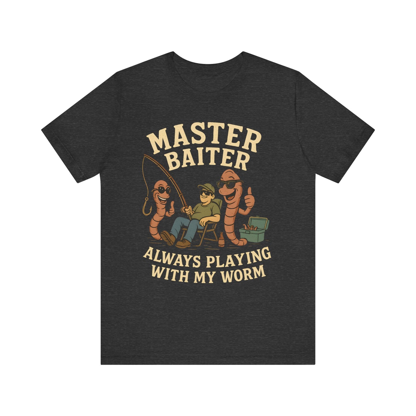 Funny Fishing Tee, Master Baiter T-Shirt, Gift for Anglers, Unisex Fishing Apparel, Playful Fishing Shirt, Weekend Fishing Gear