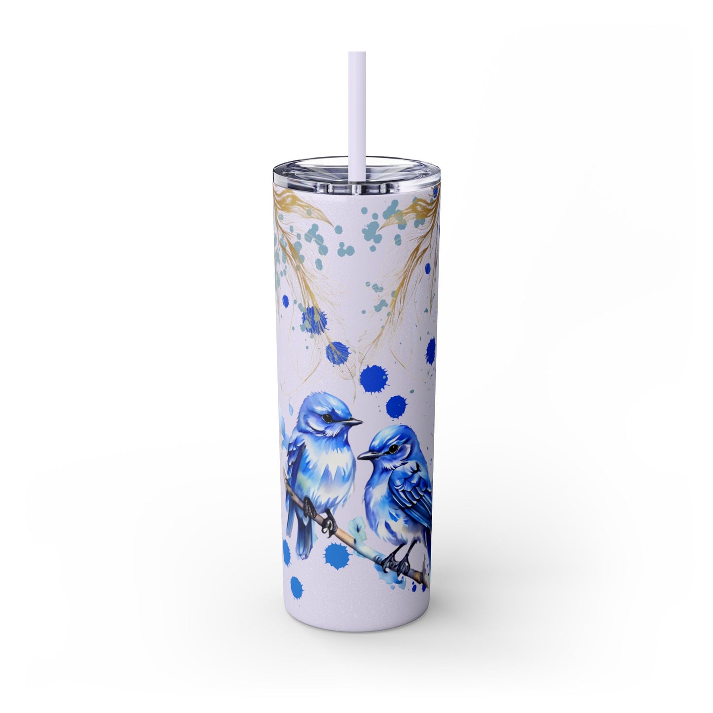 Tumbler Cup Bluebirds Design 20oz