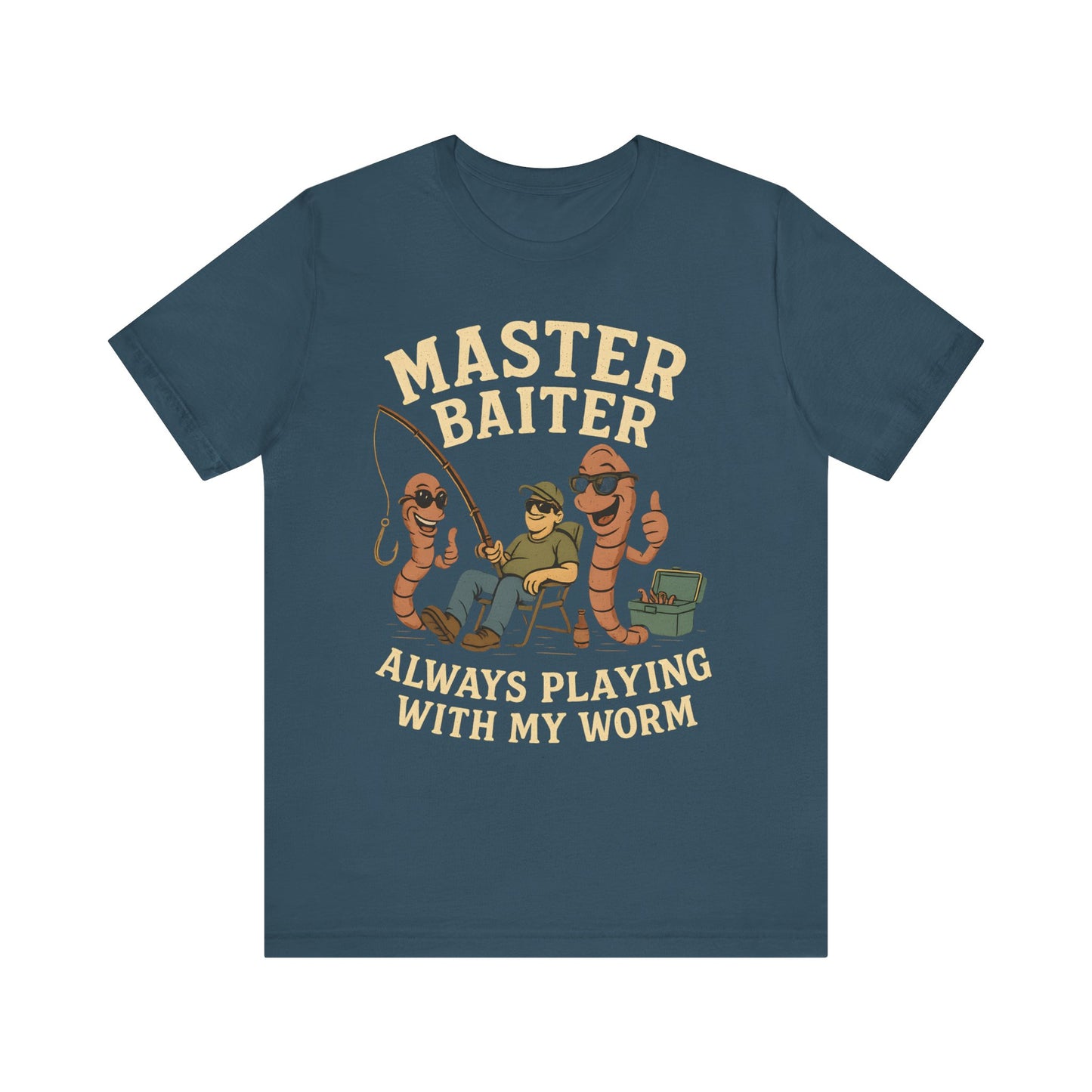 Funny Fishing Tee, Master Baiter T-Shirt, Gift for Anglers, Unisex Fishing Apparel, Playful Fishing Shirt, Weekend Fishing Gear