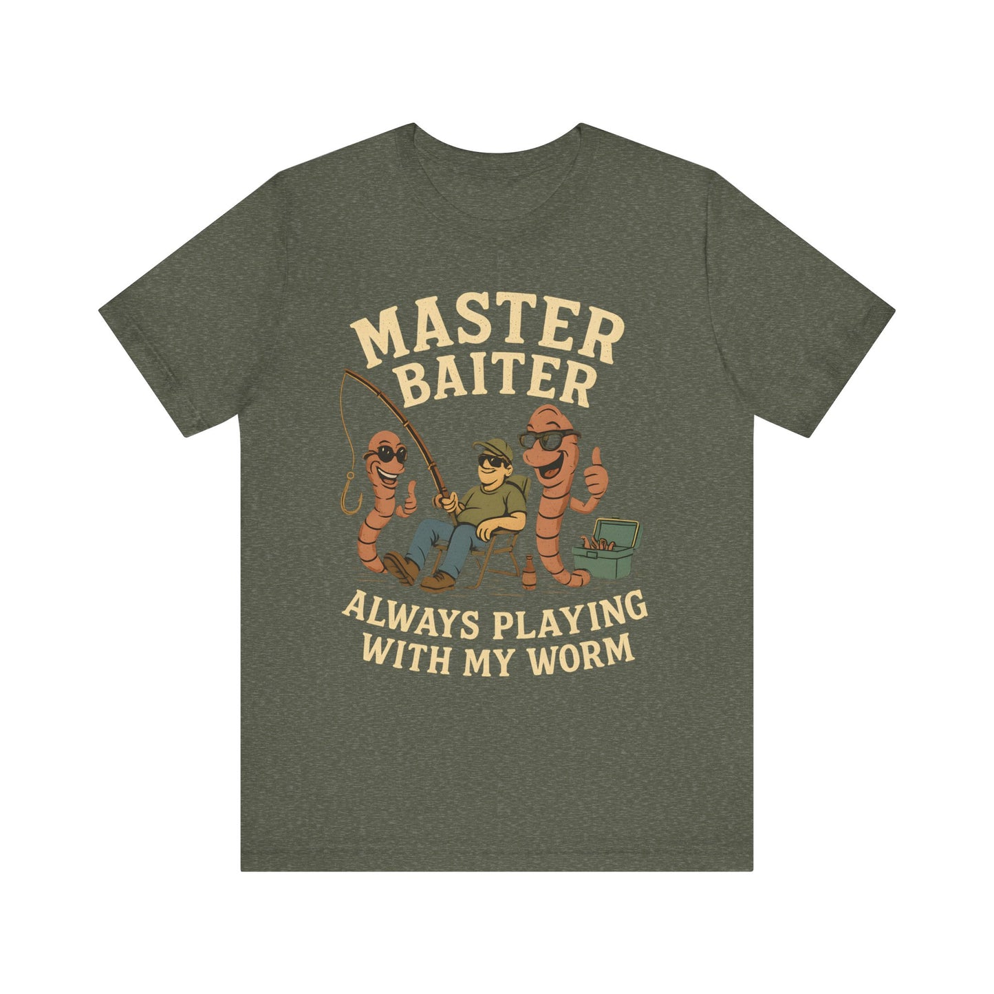 Funny Fishing Tee, Master Baiter T-Shirt, Gift for Anglers, Unisex Fishing Apparel, Playful Fishing Shirt, Weekend Fishing Gear