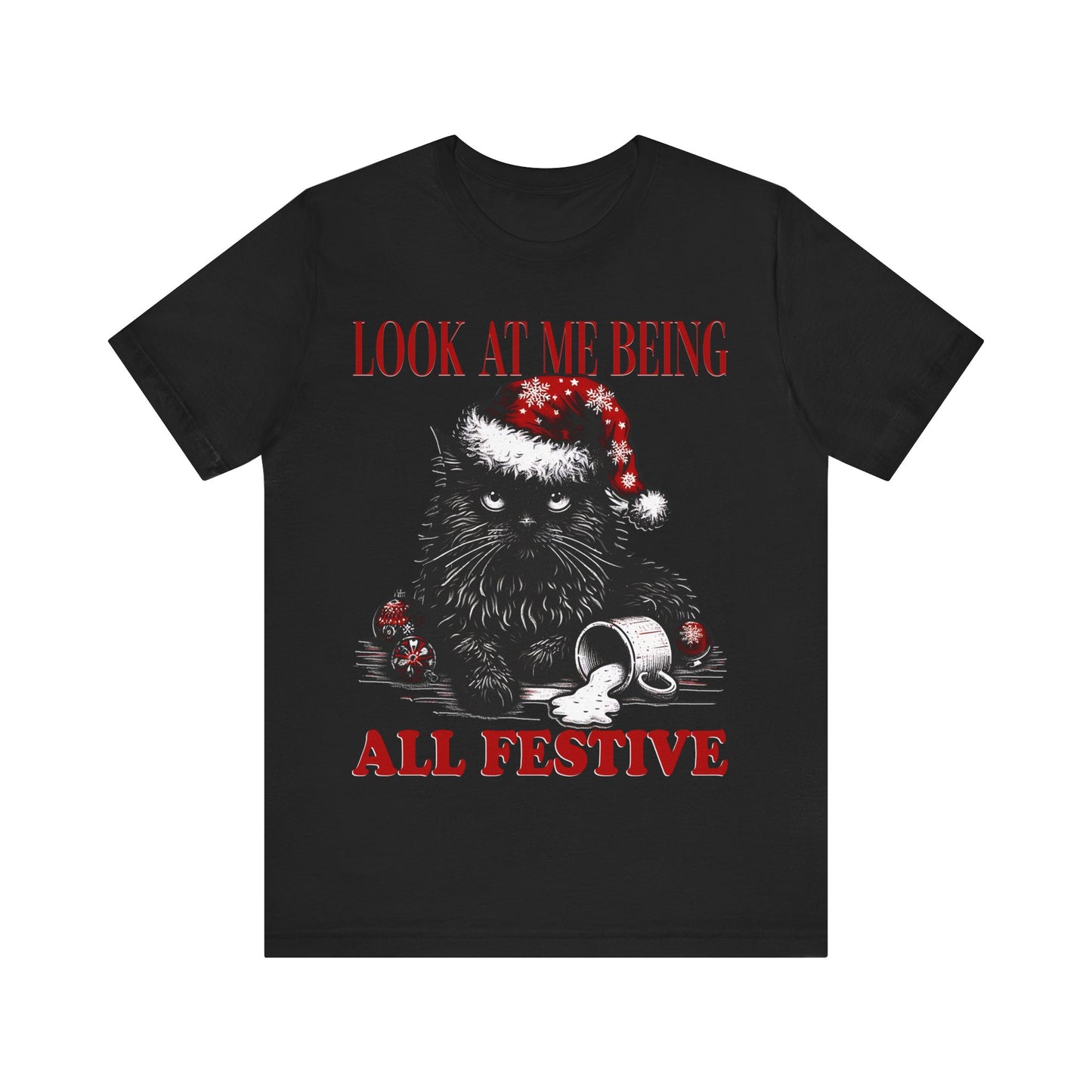 Christmas Cat festive- Tee