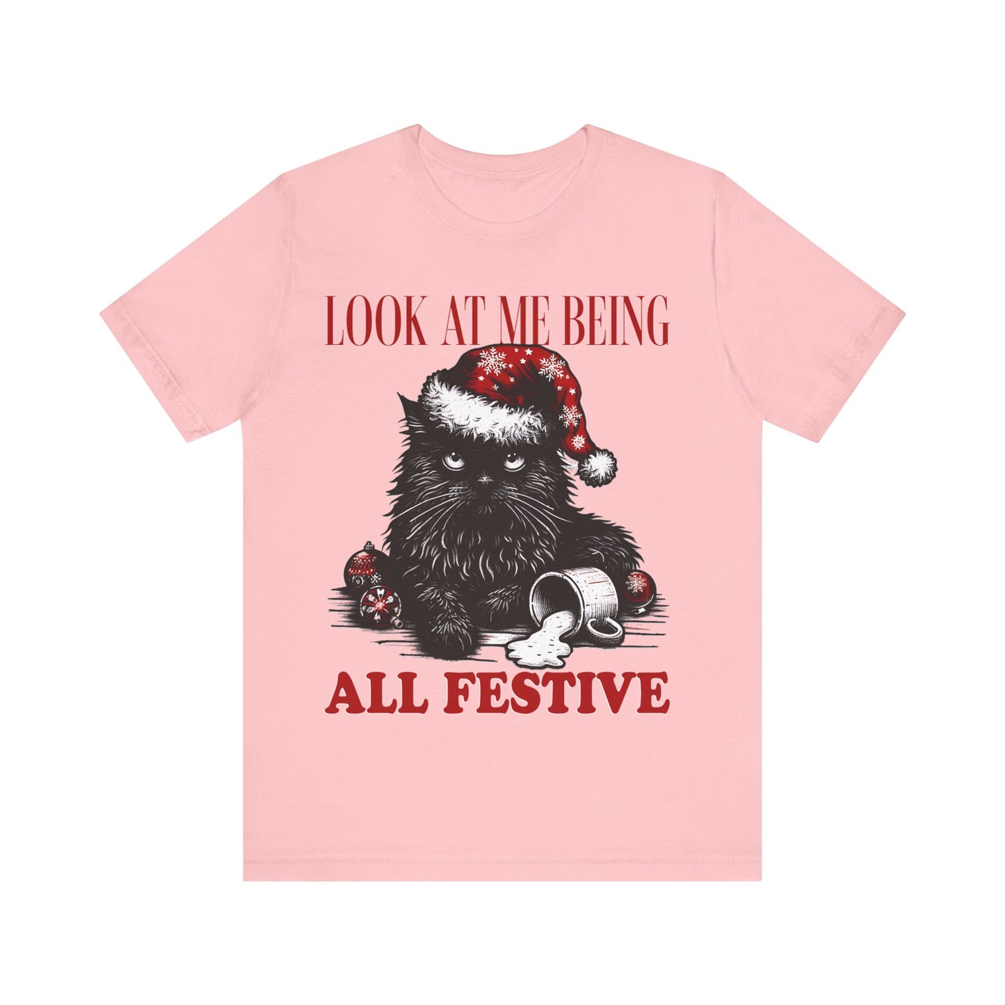 Christmas Cat festive- Tee
