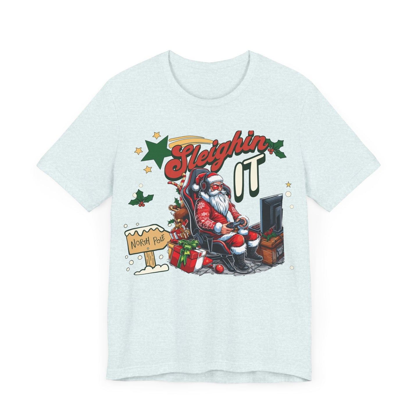 Christmas Santa Family Shirt, Christmas Santa gaming tee