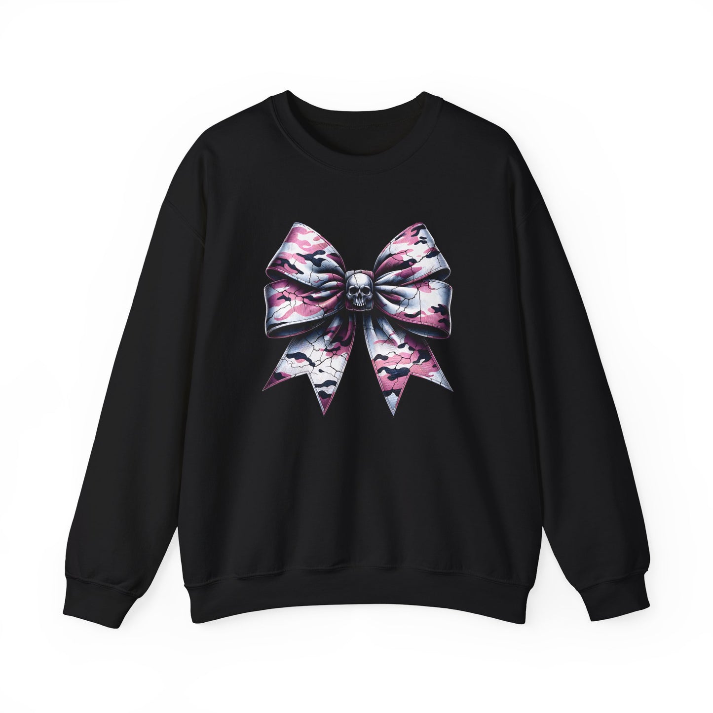 Pink Camo Bow Sweatshirt, Coquette Valentine's Day Heart Bow Sweatshirt, Retro Valentine Shirt, Valentines Day Bow Shirt, Coquette Bow T