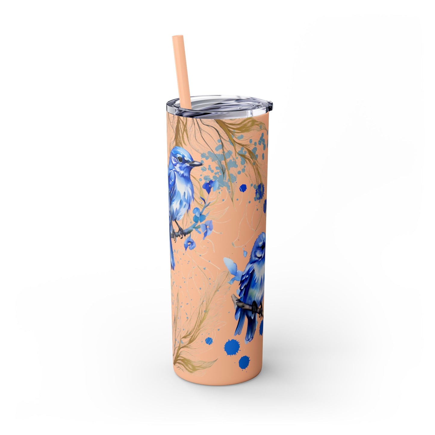 Tumbler Cup Bluebirds Design 20oz