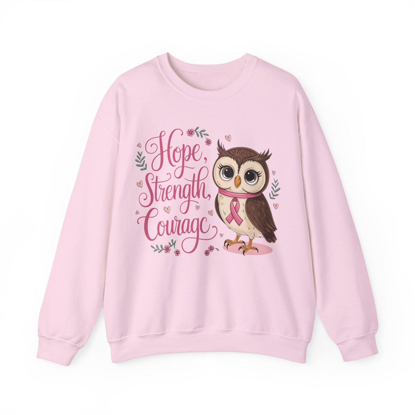 Breast Cancer Awareness Sweatshirt - Hope Strength Courage