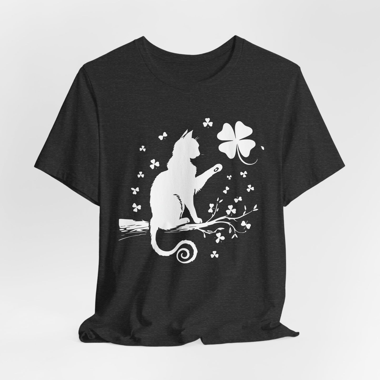 Cat  St. Patrick's Day Tee, cat St. patty's day, Lucky Cat Shirt, Shamrock Swatting, cat shirt, shamrock cat shirt, lucky cat shirt,