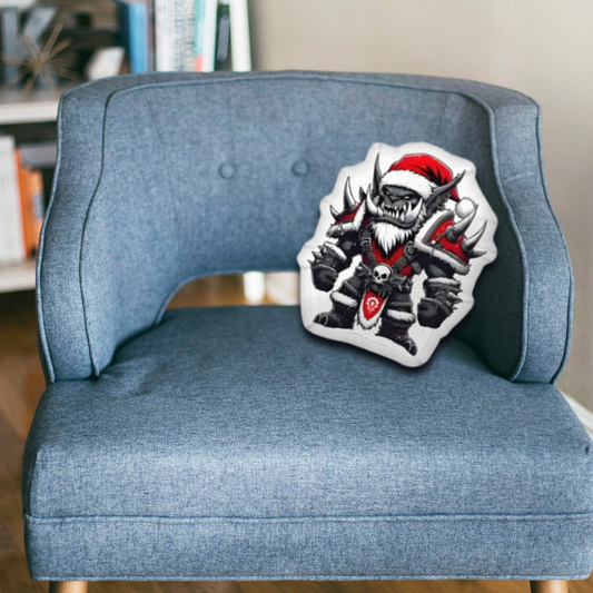 Santa's Favorite Warchief Custom-shaped pillow