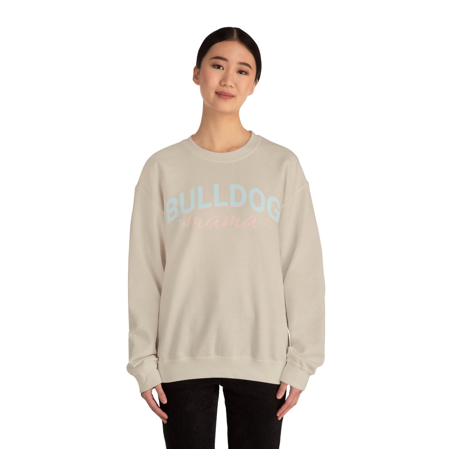 Bulldog Mom Sweatshirt Bulldog Mom Sweatshirt, Bulldog Crewneck, Dog Lover Sweatshirt, Bulldog Sweater, Dog Mom, gift for mom, - VICIOUSLY CRUNK MERCH