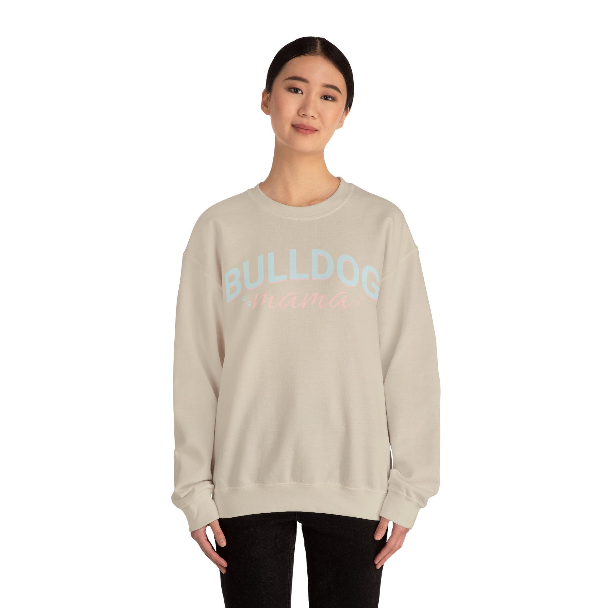Bulldog Mom Sweatshirt Bulldog Mom Sweatshirt, Bulldog Crewneck, Dog Lover Sweatshirt, Bulldog Sweater, Dog Mom, gift for mom, - VICIOUSLY CRUNK MERCH