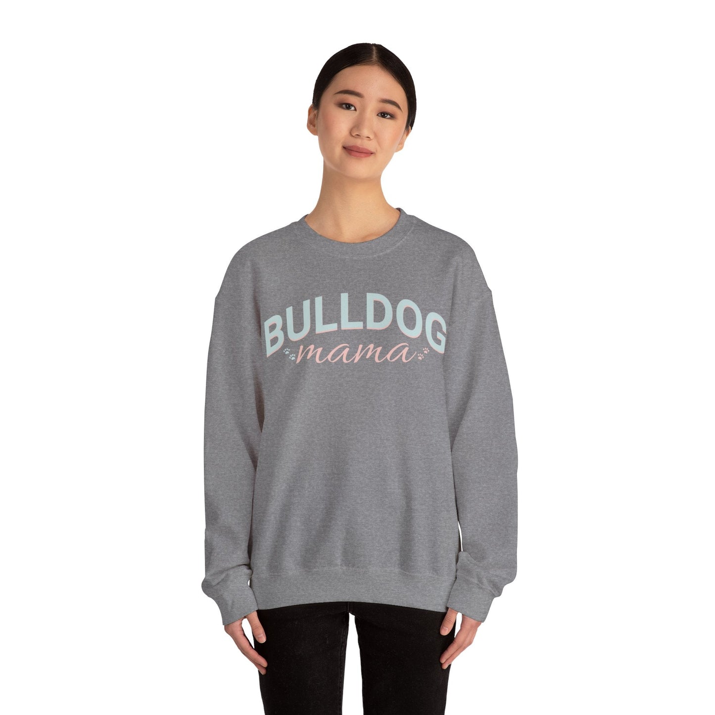 Bulldog Mom Sweatshirt Bulldog Mom Sweatshirt, Bulldog Crewneck, Dog Lover Sweatshirt, Bulldog Sweater, Dog Mom, gift for mom, - VICIOUSLY CRUNK MERCH