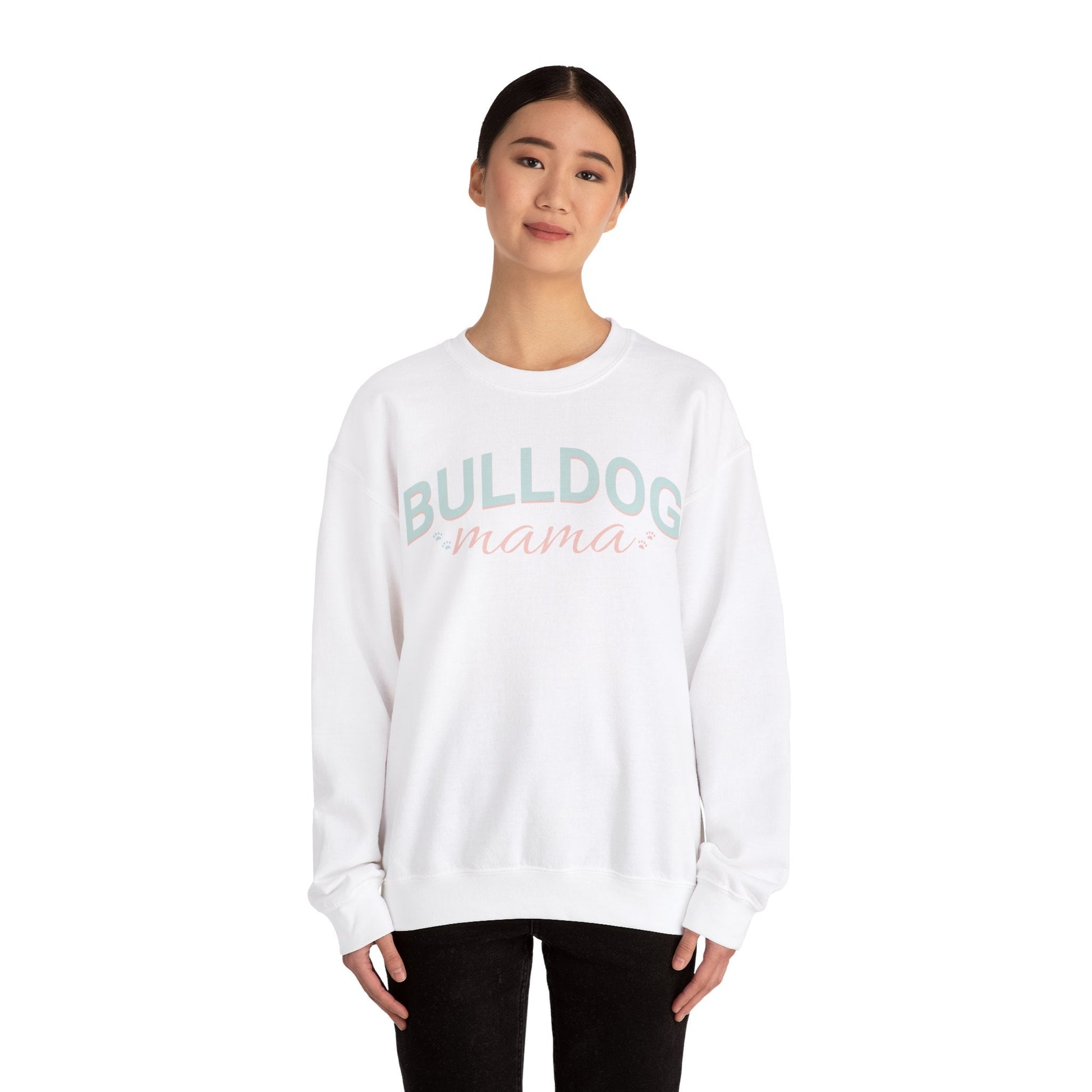 Bulldog Mom Sweatshirt Bulldog Mom Sweatshirt, Bulldog Crewneck, Dog Lover Sweatshirt, Bulldog Sweater, Dog Mom, gift for mom, - VICIOUSLY CRUNK MERCH