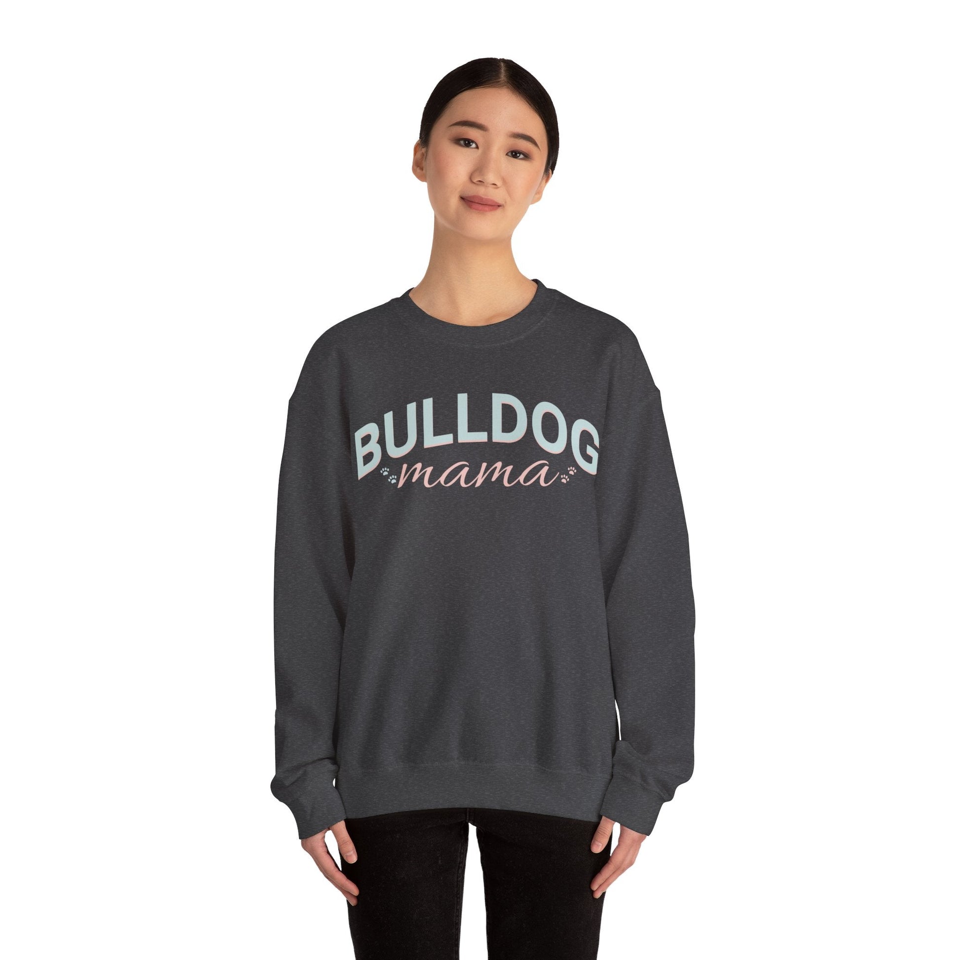 Bulldog Mom Sweatshirt Bulldog Mom Sweatshirt, Bulldog Crewneck, Dog Lover Sweatshirt, Bulldog Sweater, Dog Mom, gift for mom, - VICIOUSLY CRUNK MERCH