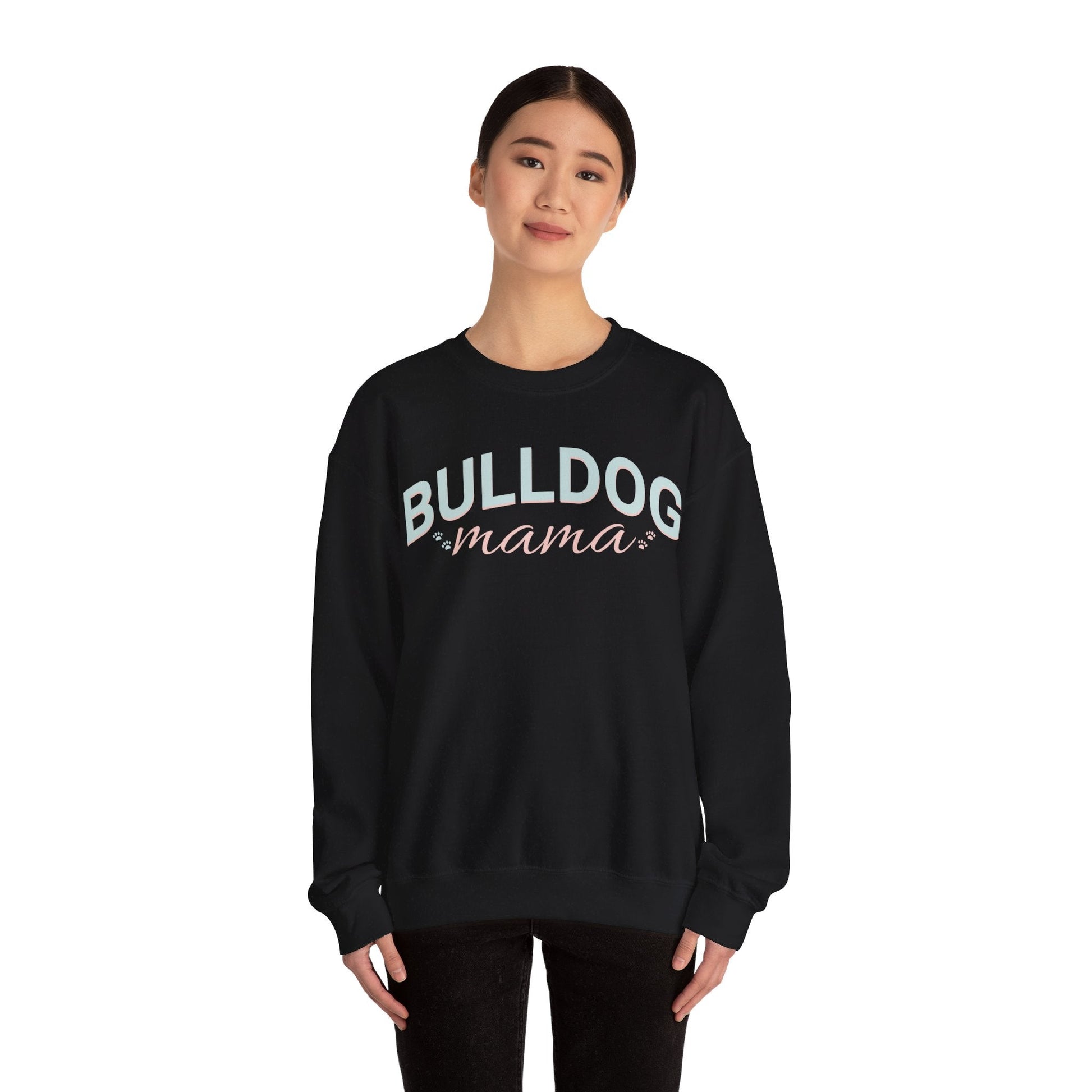 Bulldog Mom Sweatshirt Bulldog Mom Sweatshirt, Bulldog Crewneck, Dog Lover Sweatshirt, Bulldog Sweater, Dog Mom, gift for mom, - VICIOUSLY CRUNK MERCH
