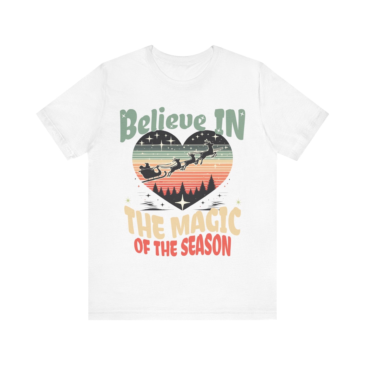 Christmas Shirt, Santa T - Shirt, Santa Believe, Christmas Gifts, Santa Graphic Tees, Express Delivery, Xmas Womens Clothing, Holiday T Shirts - VICIOUSLY CRUNK MERCH