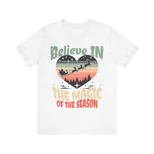 Christmas Shirt, Santa T - Shirt, Santa Believe, Christmas Gifts, Santa Graphic Tees, Express Delivery, Xmas Womens Clothing, Holiday T Shirts - VICIOUSLY CRUNK MERCH