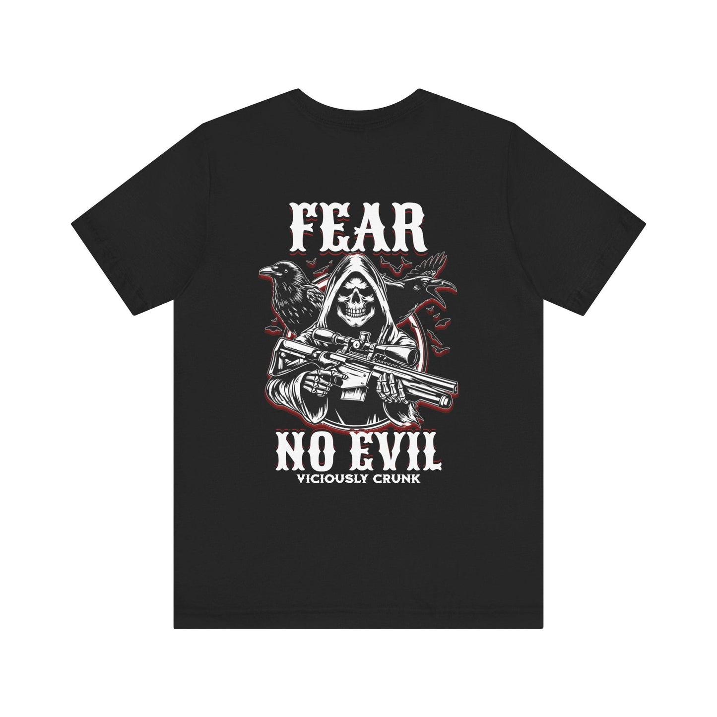 Fear no evil tshirt, Christian shirts, Religious shirts Faith - based shirts, grim reaper shirt, grim fear no evil tshirt, fearless t, - VICIOUSLY CRUNK MERCH