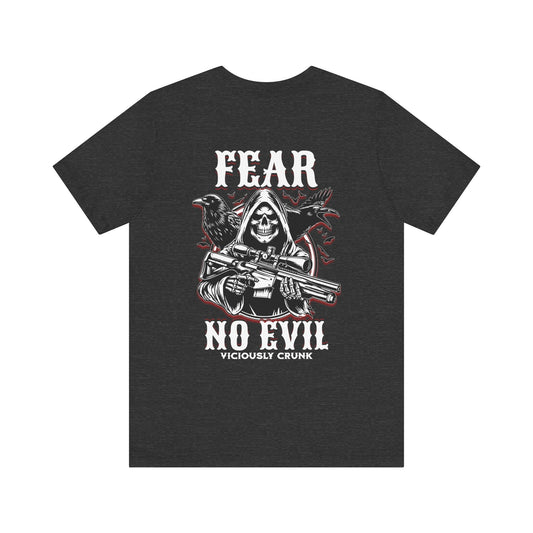 Fear no evil tshirt, Christian shirts, Religious shirts Faith - based shirts, grim reaper shirt, grim fear no evil tshirt, fearless t, - VICIOUSLY CRUNK MERCH