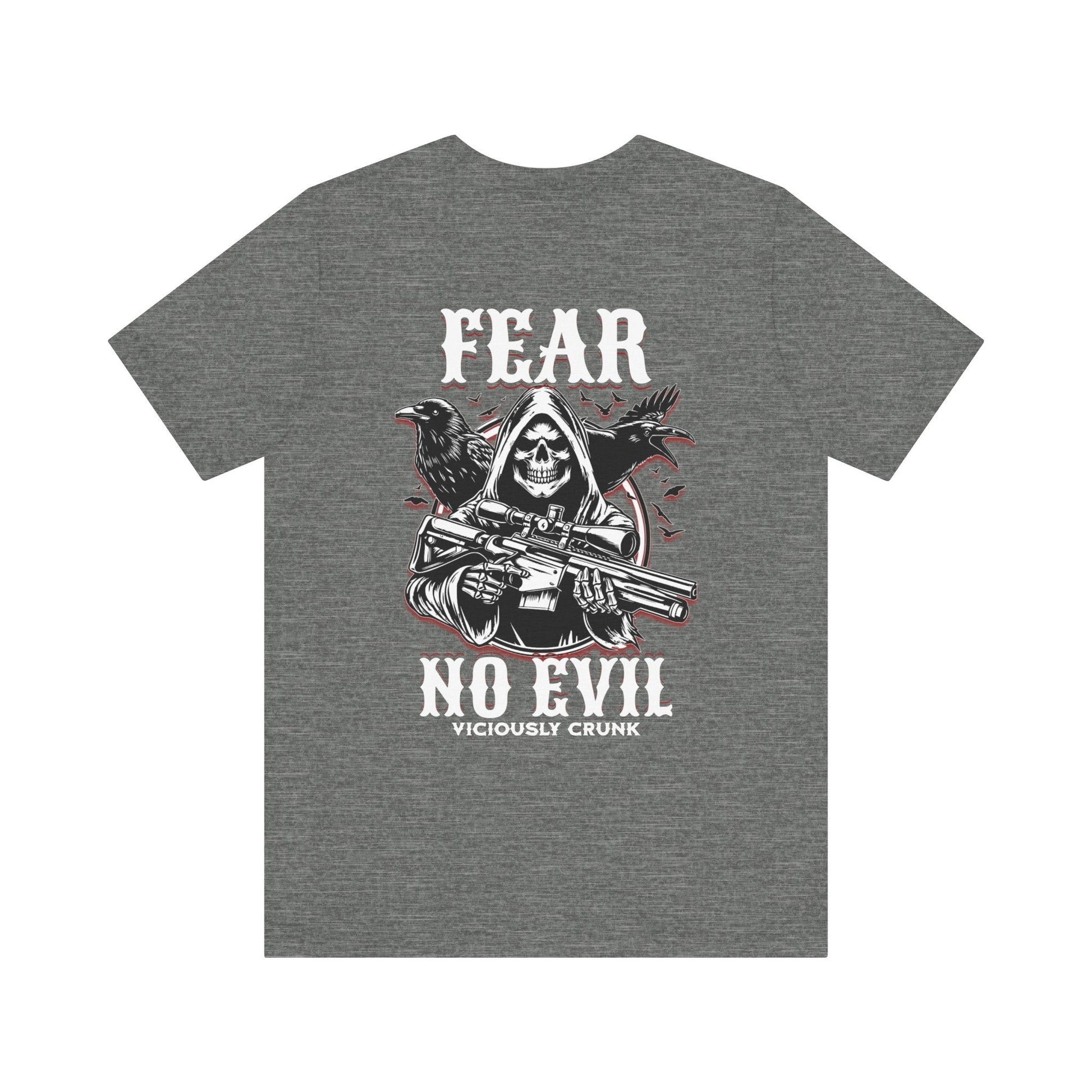 Fear no evil tshirt, Christian shirts, Religious shirts Faith - based shirts, grim reaper shirt, grim fear no evil tshirt, fearless t, - VICIOUSLY CRUNK MERCH