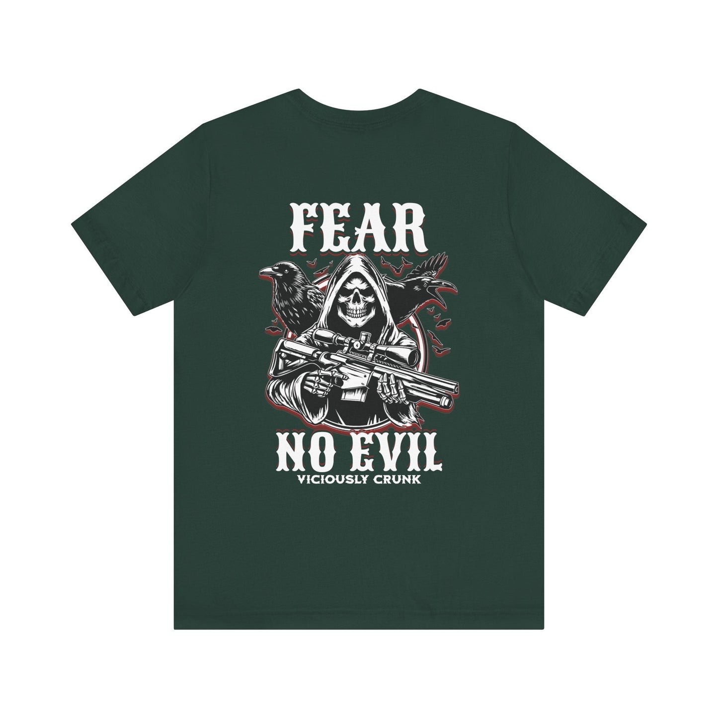 Fear no evil tshirt, Christian shirts, Religious shirts Faith - based shirts, grim reaper shirt, grim fear no evil tshirt, fearless t, - VICIOUSLY CRUNK MERCH