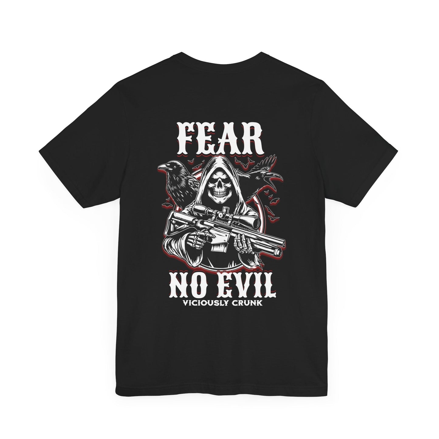 Fear no evil tshirt, Christian shirts, Religious shirts Faith - based shirts, grim reaper shirt, grim fear no evil tshirt, fearless t, - VICIOUSLY CRUNK MERCH