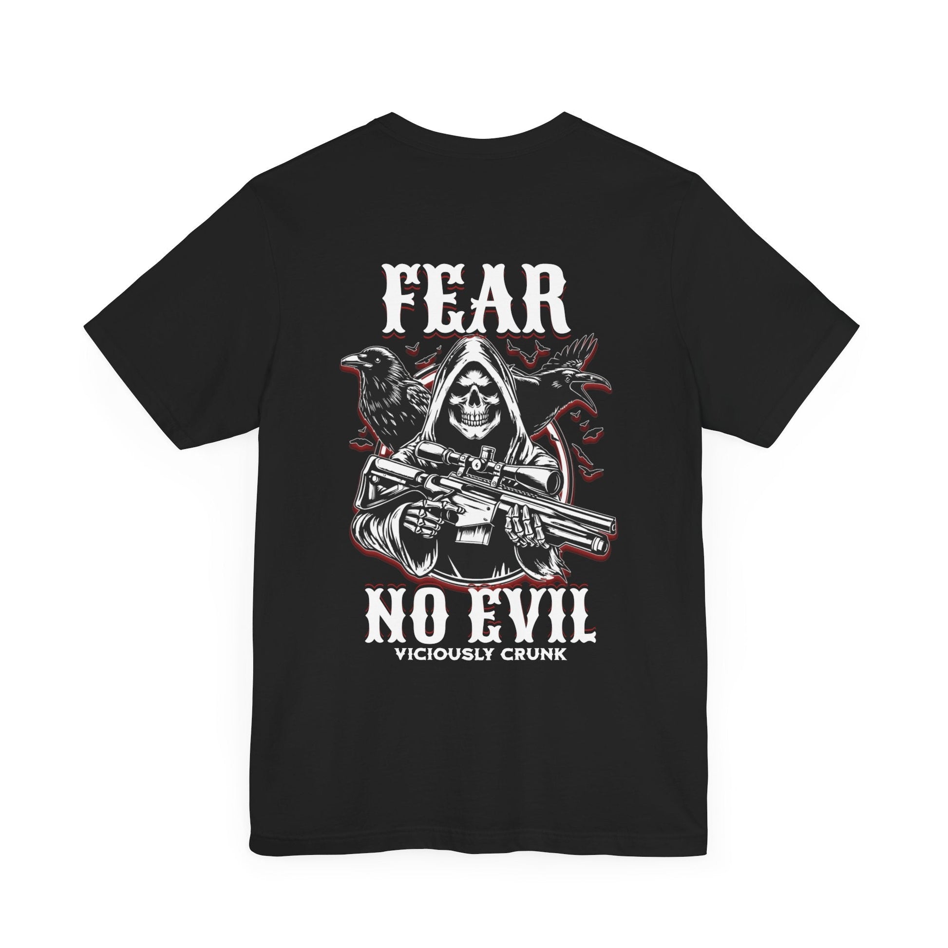 Fear no evil tshirt, Christian shirts, Religious shirts Faith - based shirts, grim reaper shirt, grim fear no evil tshirt, fearless t, - VICIOUSLY CRUNK MERCH