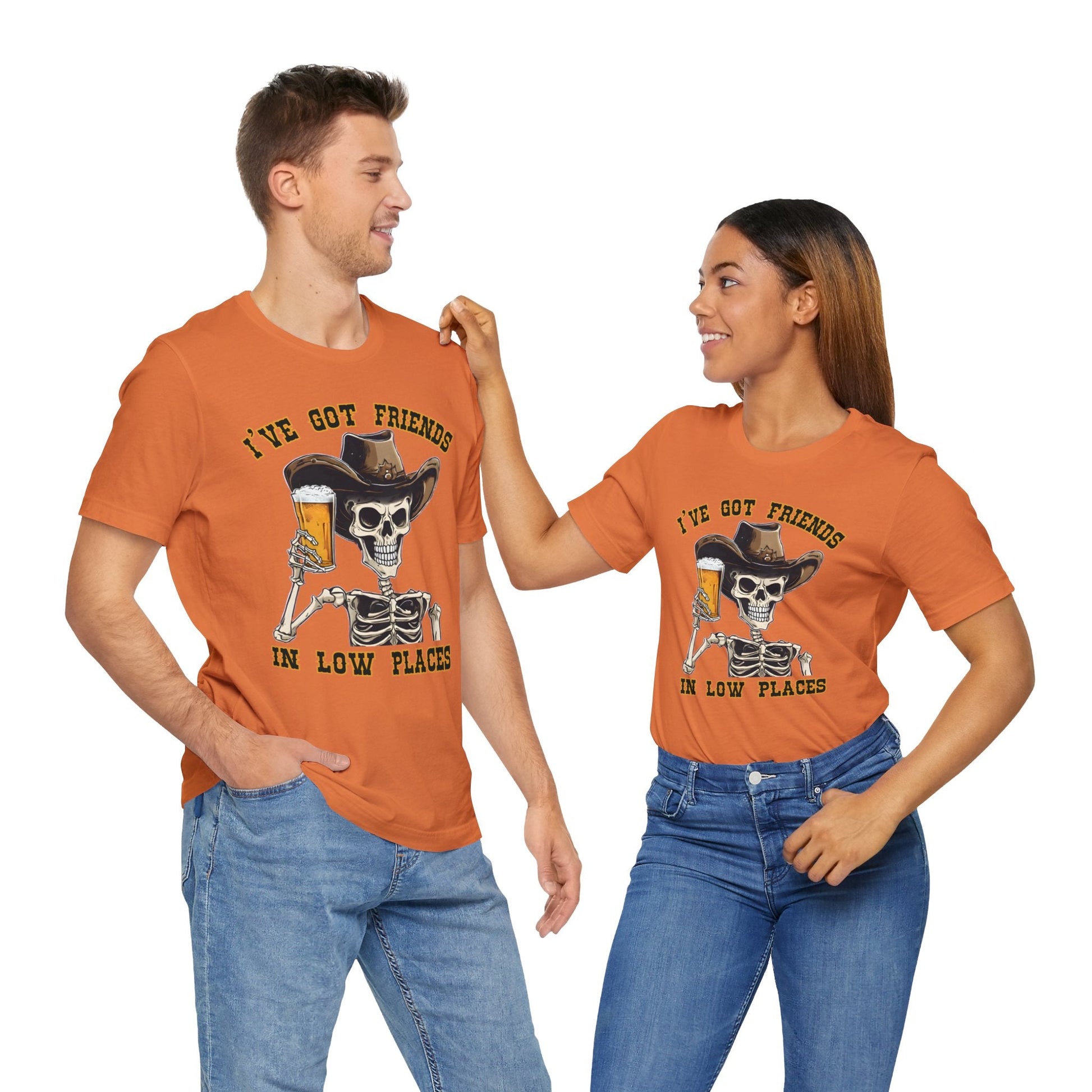 Friends in low Places Jersey Short Sleeve Tee - VICIOUSLY CRUNK MERCH