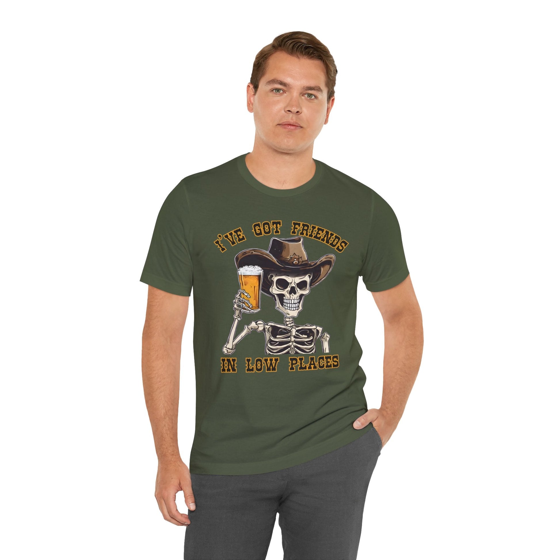 Friends in low Places Jersey Short Sleeve Tee - VICIOUSLY CRUNK MERCH