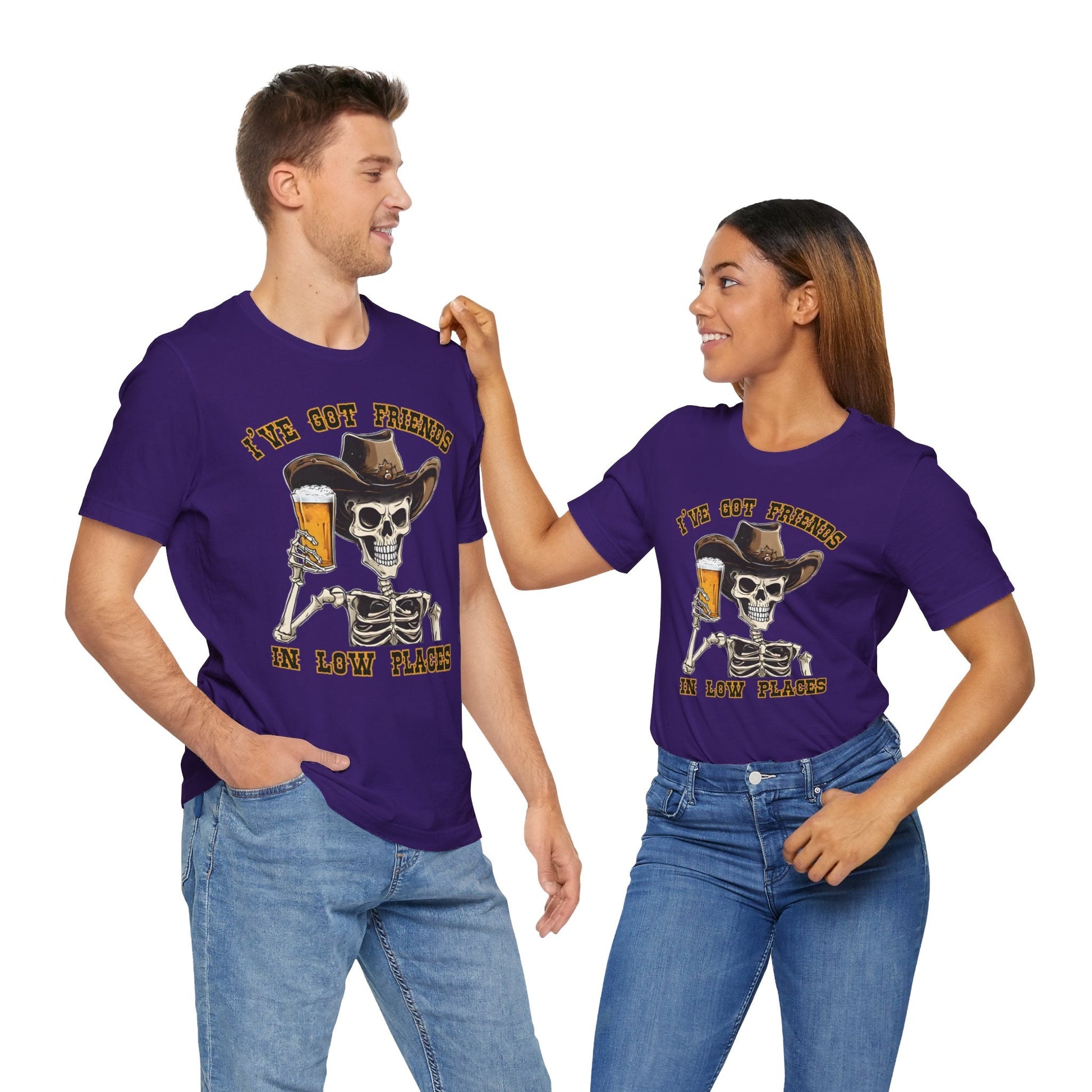 Friends in low Places Jersey Short Sleeve Tee - VICIOUSLY CRUNK MERCH