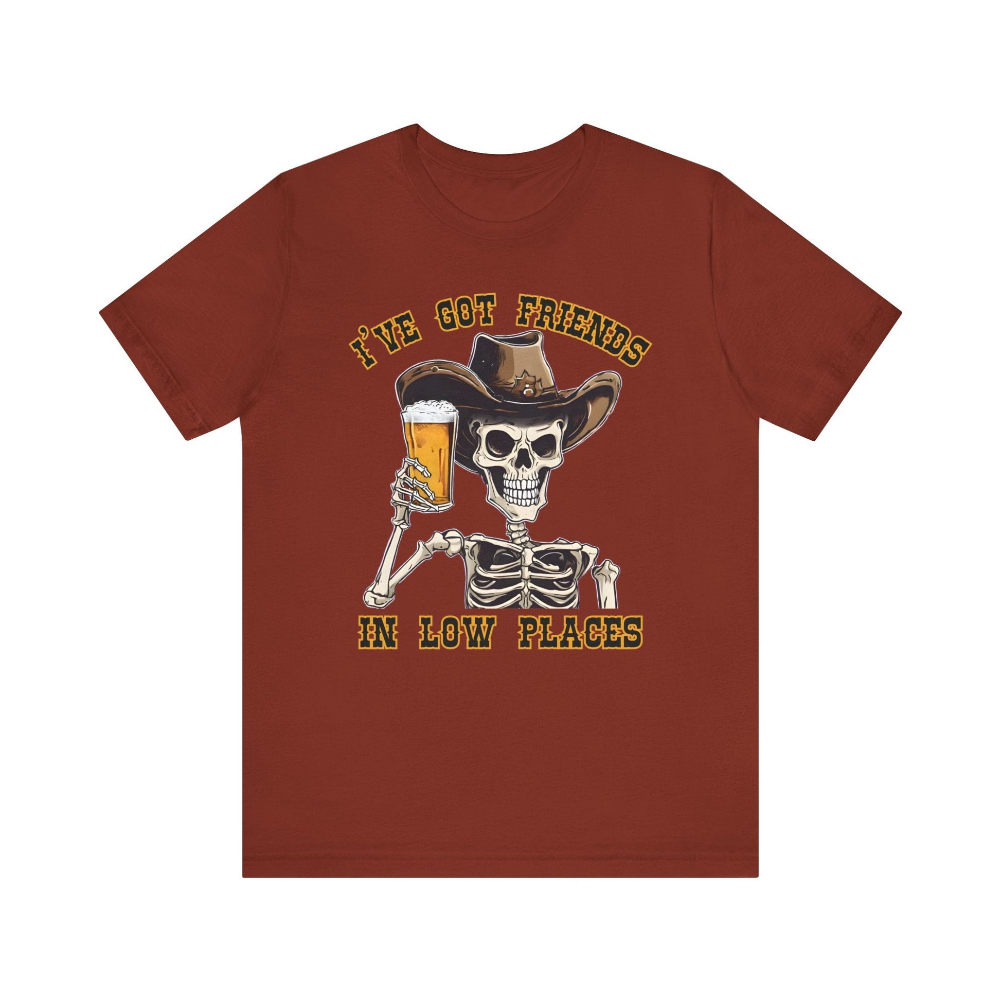 Friends in low Places Jersey Short Sleeve Tee - VICIOUSLY CRUNK MERCH