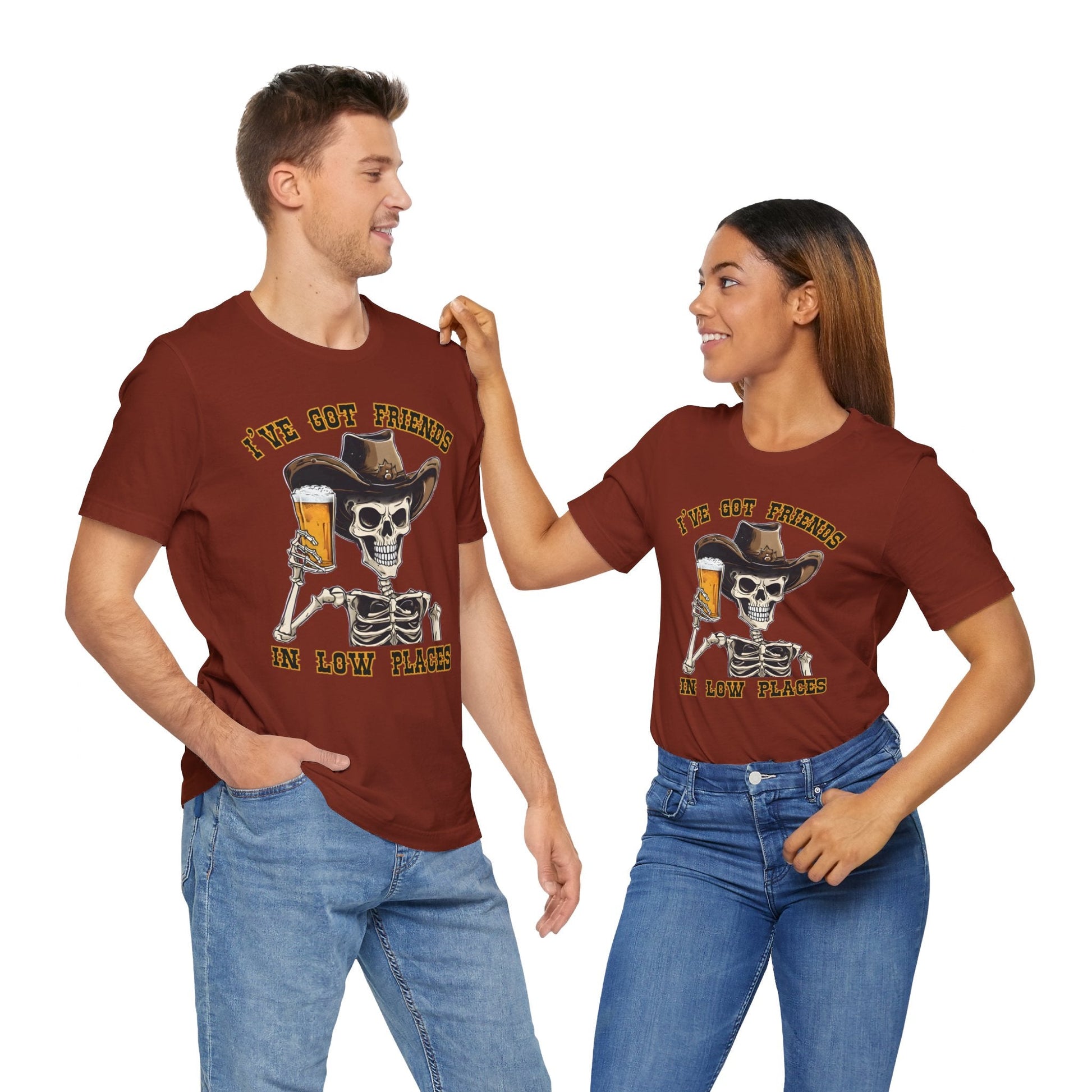Friends in low Places Jersey Short Sleeve Tee - VICIOUSLY CRUNK MERCH