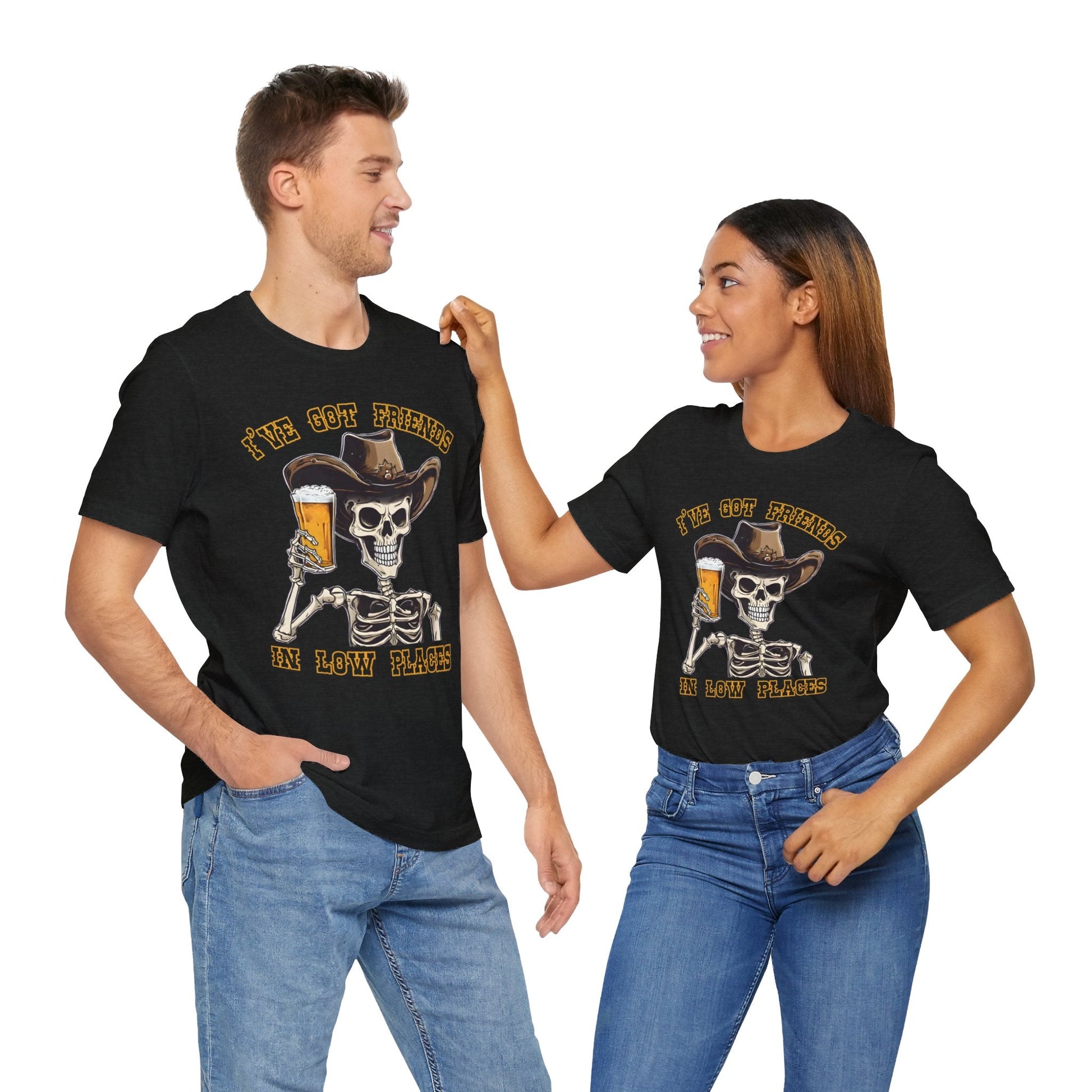 Friends in low Places Jersey Short Sleeve Tee - VICIOUSLY CRUNK MERCH