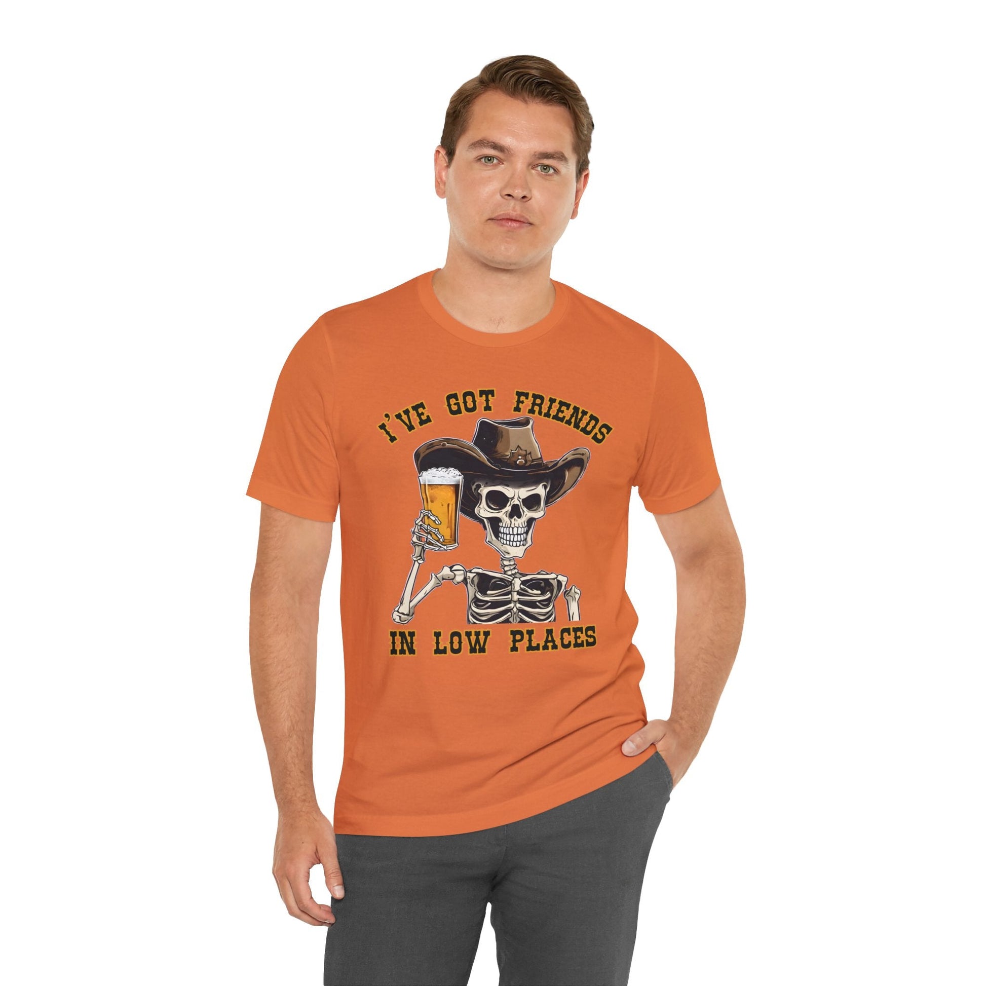 Friends in low Places Jersey Short Sleeve Tee - VICIOUSLY CRUNK MERCH