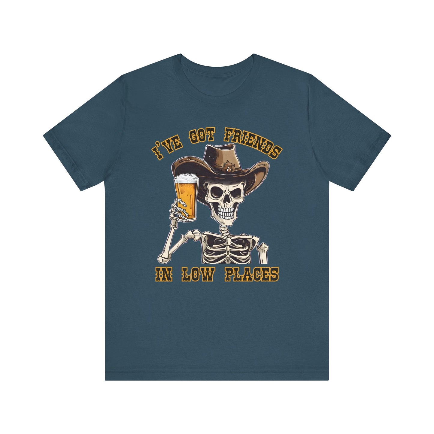 Friends in low Places Jersey Short Sleeve Tee - VICIOUSLY CRUNK MERCH