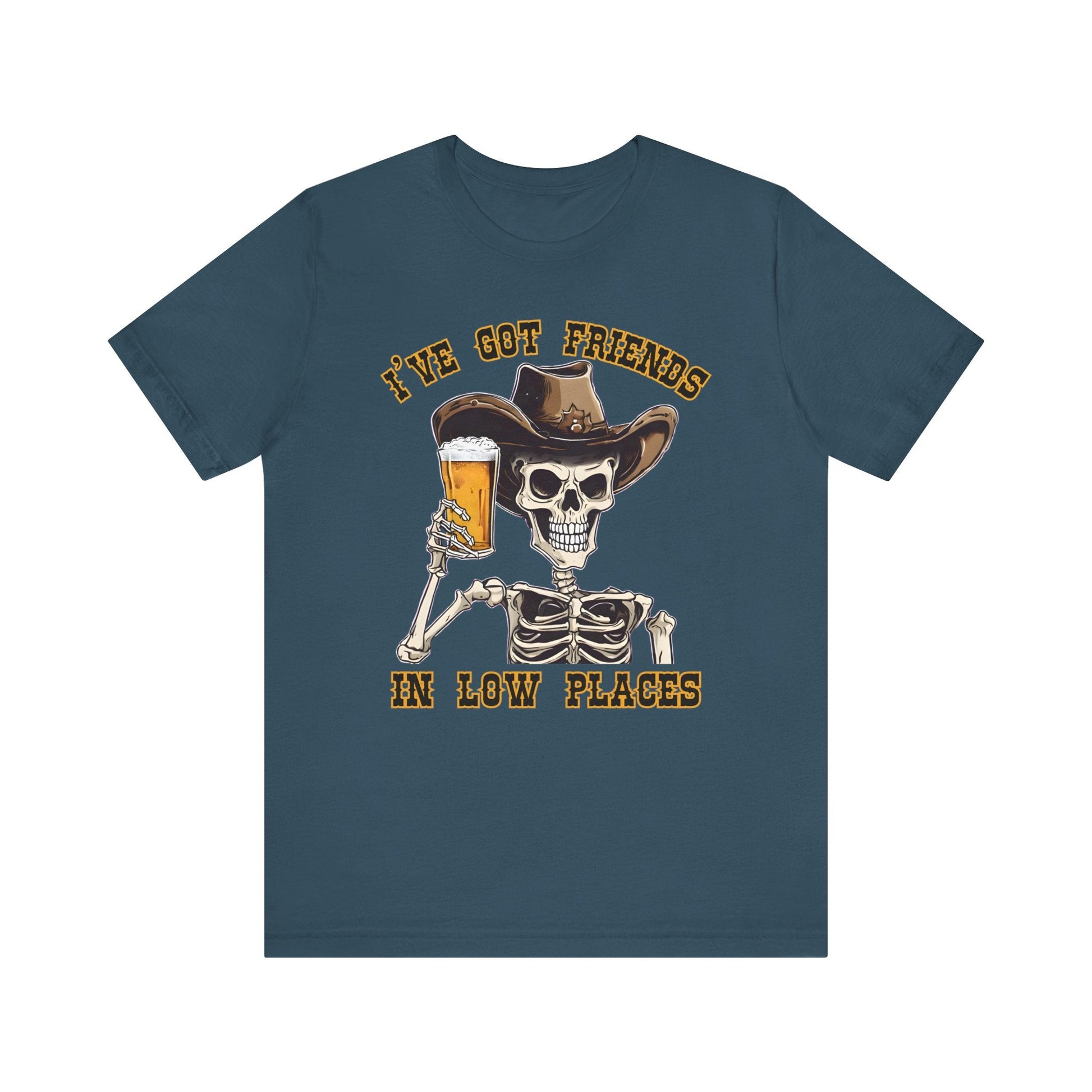Friends in low Places Jersey Short Sleeve Tee - VICIOUSLY CRUNK MERCH
