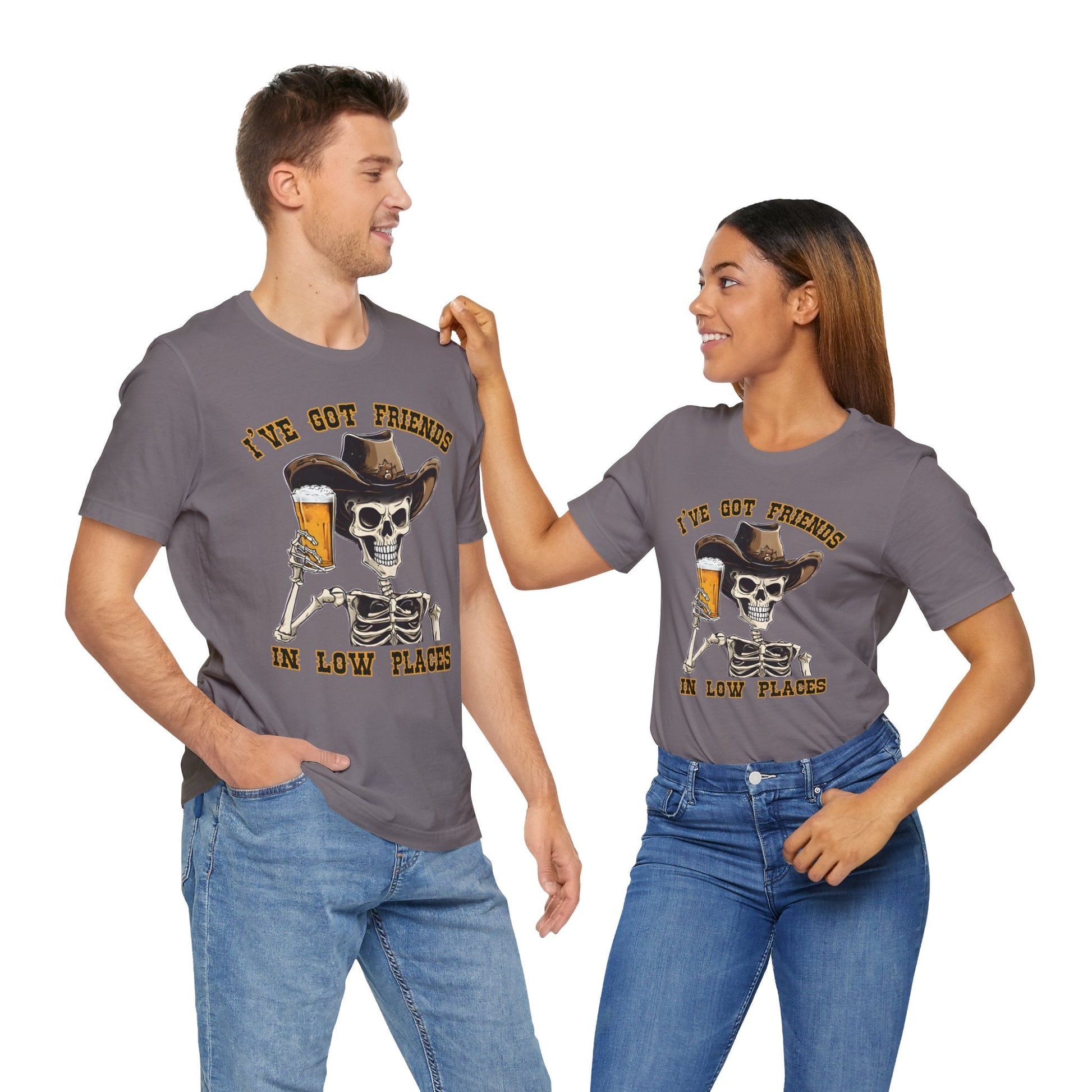 Friends in low Places Jersey Short Sleeve Tee - VICIOUSLY CRUNK MERCH