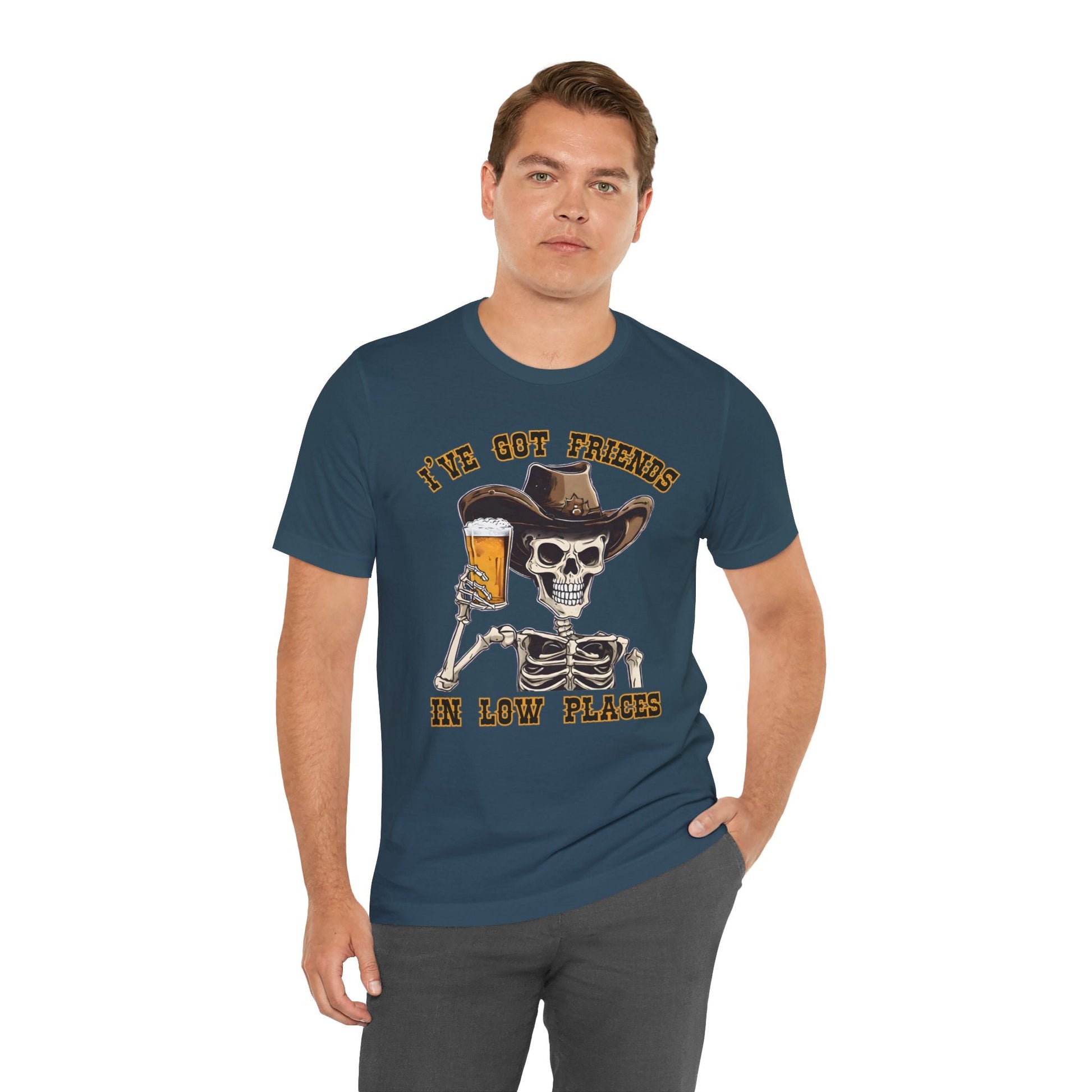 Friends in low Places Jersey Short Sleeve Tee - VICIOUSLY CRUNK MERCH