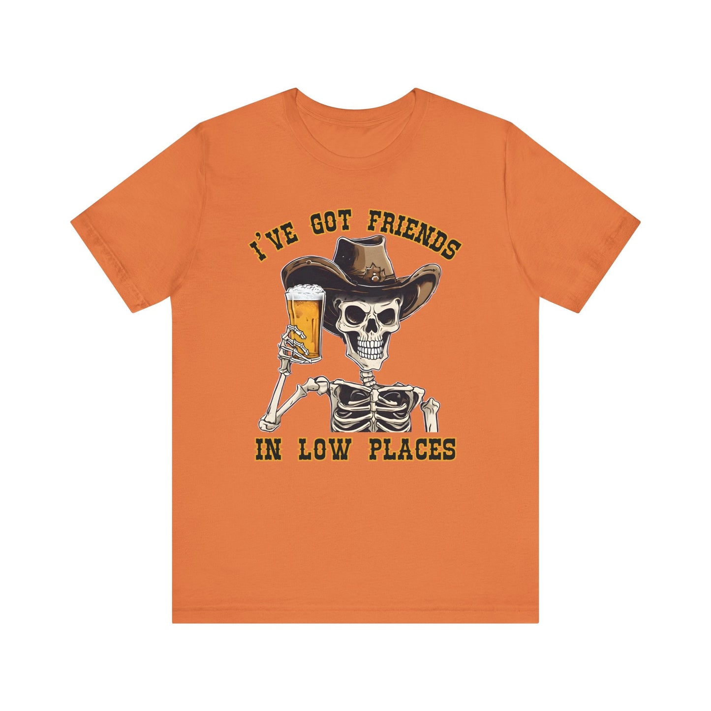 Friends in low Places Jersey Short Sleeve Tee - VICIOUSLY CRUNK MERCH