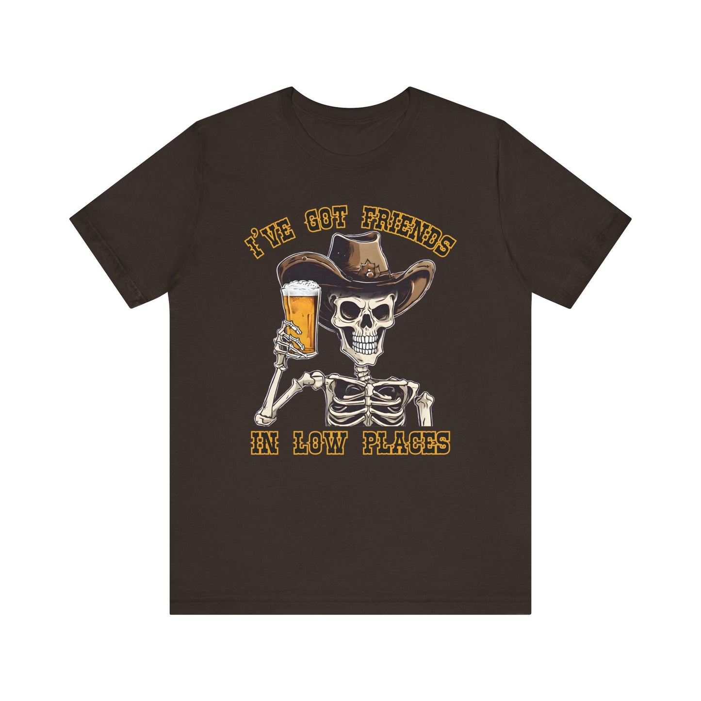 Friends in low Places Jersey Short Sleeve Tee - VICIOUSLY CRUNK MERCH