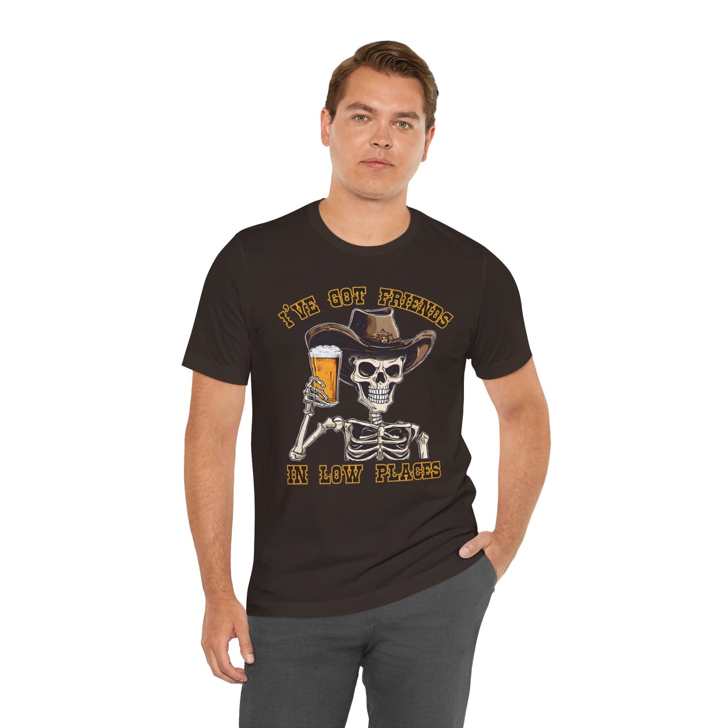 Friends in low Places Jersey Short Sleeve Tee - VICIOUSLY CRUNK MERCH