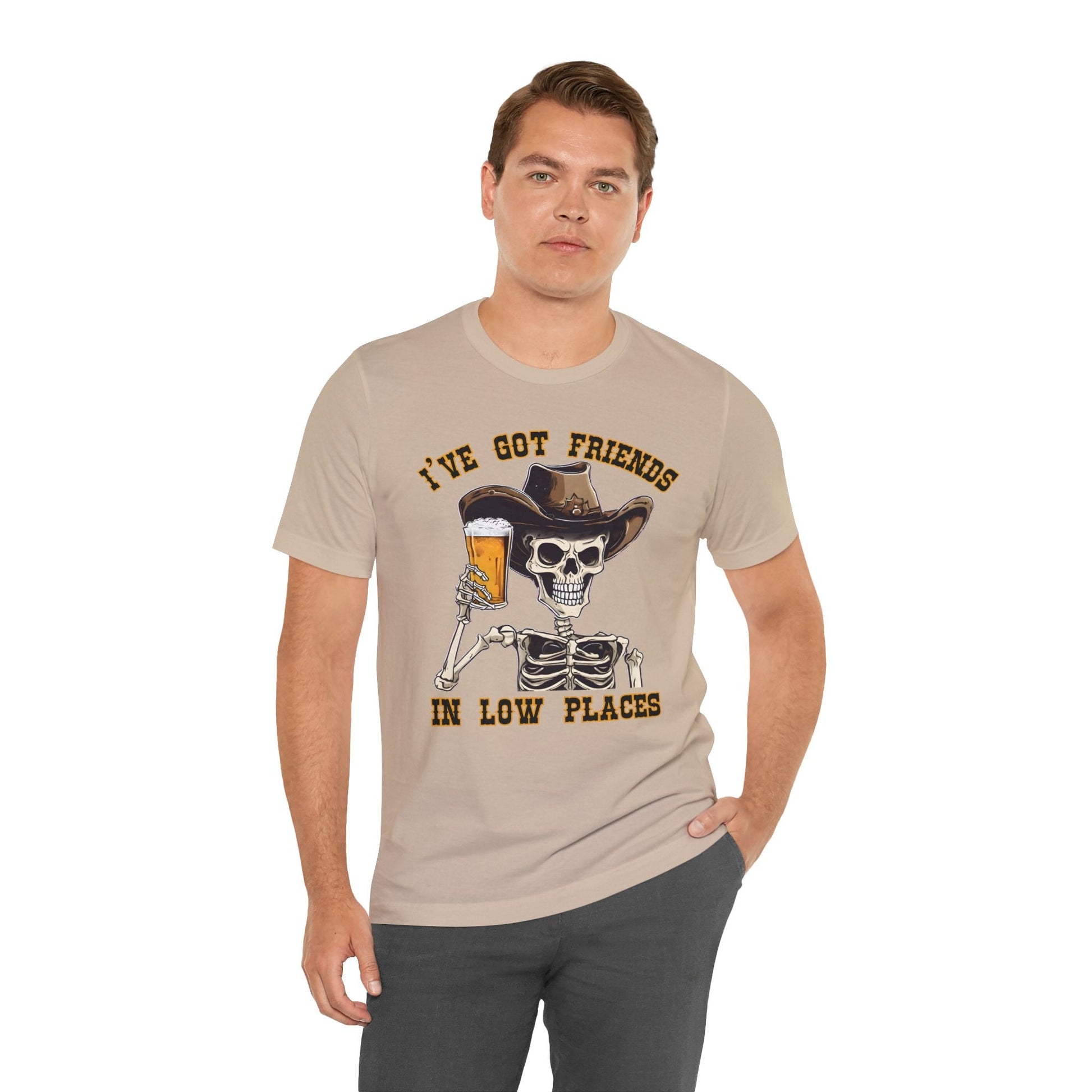 Friends in low Places Jersey Short Sleeve Tee - VICIOUSLY CRUNK MERCH